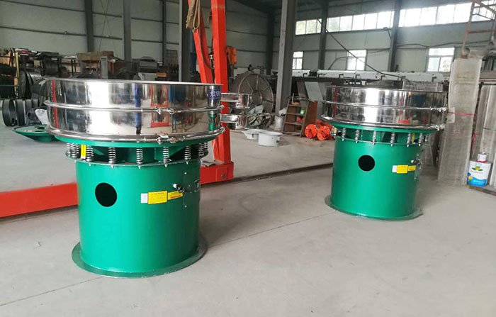 兩臺(tái)無防塵蓋皂粉旋振篩展示圖